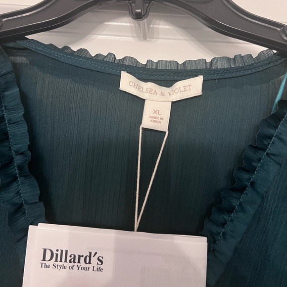 NWT Holiday Party Emerald Green Chelsea and Violet size extra large maxi dress - Picture 6 of 8